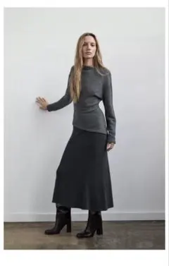 ZARA ソフトコンビワンピース　S 新品未使用