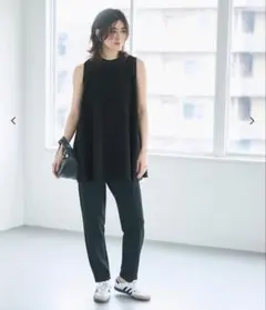 coca エンボスAラインノースリーブチュニック Mサイズ ブラックのサムネイル