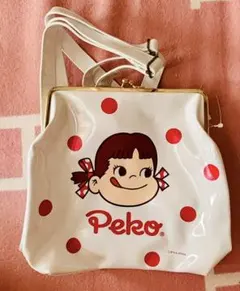 不二家　ペコちゃん　がま口リュック レトロのサムネイル