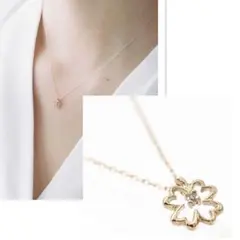 囚われのパルマ ハルト ネックレス アネモネ K10 囚われのパルマ ハルト ネックレス アネモネモチーフ K10 - メルカリ