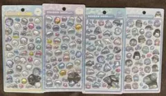 水族館限定 ボンボンドロップシール 4枚セット 海の生き物