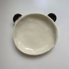 ハンドメイド 陶器 パンダ型皿