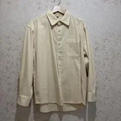 GU ウォッシュドシャツ　イエロー