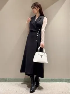 【タグ付き】SNIDEL ラップテーラージャンパースカート