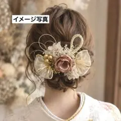 髪飾り 成人式 結婚式 卒業式 和装 和服 振袖 薔薇 2のサムネイル