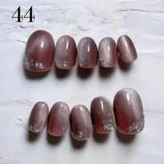 44★ネイルチップ★ハンド★24枚セット★ショートオーバル