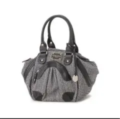 PRIMAVERA グレー ブラック ハンドバッグ