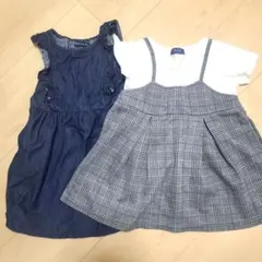 AZULワンピース95cm2着セットのサムネイル