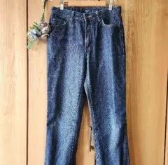 ダークブルーデニムパンツ ハイウエスト ストレート