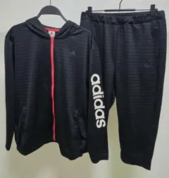 adidas ジャージ上下セット ブラック　OT(XL)サイズ