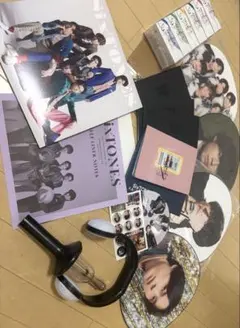 松村北斗うちわ、SixTONES集合うちわ、ペンライト、缶バッジ まとめ
