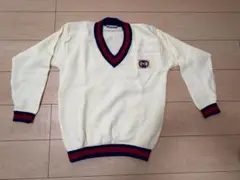 Mizuno Vネックセーター クリーム色