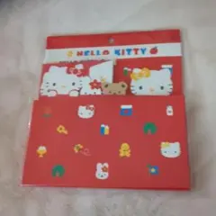 キティ　紙ケース入りレターセット　ミミィおともだち　赤　2009年平成レトロレア