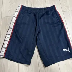 PUMA ネイビー ストライプ ハーフパンツ　Y2K