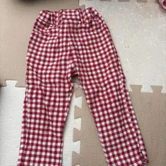 赤チェック パンツ
