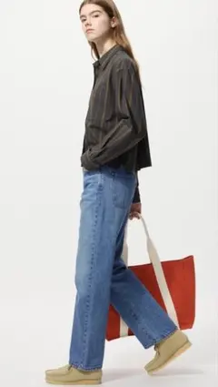 UNIQLO ストレートジーンズ　23 裾上げ済