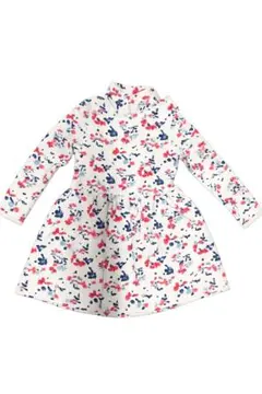 プチバトー　PETIT BATEAU　花柄長袖ワンピース　6ans/116cm