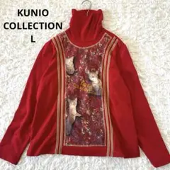 新品✨クニオコレクション✨大きめ アニマル柄チュニック 襟付き