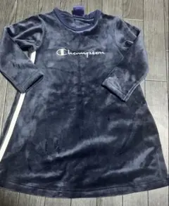 Champion ネイビー 長袖ワンピース