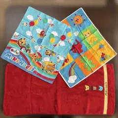 MIKI HOUSE ミキハウス　フェイスタオル　ハンカチ 3枚セット