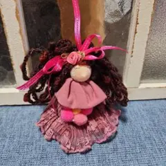 ハンドメイド 布製ドール キーホルダー 人形