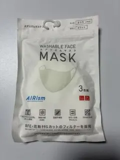 【新品、未開封】UNIQLO エアリズムマスク ホワイト ふつう Lサイズ3枚組