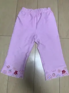 ミキハウス ホットビスケッツ ピンク パンツ 花柄 うさぎ いちご 110cm