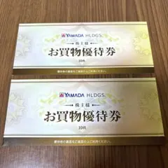 ヤマダ電機 株主優待 お買物優待券 10000円分 匿名