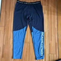 BEAMS DESIGN レギンス ネイビー・ブルー