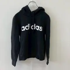【a1739】adidas 00s リニアロゴ パーカー ブラック Y2K Mのサムネイル