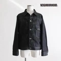 【美品】NEIGHBORHOOD Type-A 先染めブラックデニムジャケットのサムネイル