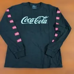 Coca-Cola ロゴ 長袖Tシャツ Mサイズ ブラック