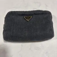 5/17で削除します】PRADA グレー ポーチ - メルカリ