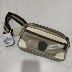 Orobianco オロビアンコ ボディバッグ 伊製 美品 ブラウン×アイボリー 