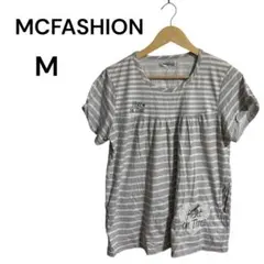 一点物✨MCFASHION エムシーファッション【M】ボーダー半袖Tシャツハート
