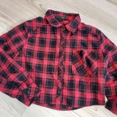 ENVYM/クロップドチェックシャツ♡新品！半額以下！のサムネイル