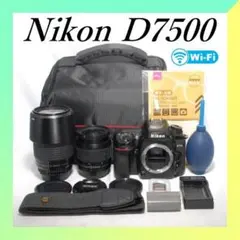 ✨Wi-Fi内蔵の本格派一眼レフ✨Nikon D7500 トリプルレンズセット