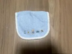 水色の動物刺繍スタイ　ファミリア
