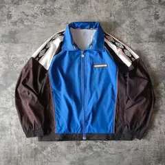 90s UMBRO ナイロンジャケット ブルゾン XL 90s UMBRO Logo Nylon Jacket エンジ白 XL アンブロ ロゴ 切り替え