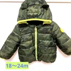 【美品】 ☆ GAP 迷彩コート ギャップクマ耳コート くま耳ジャケット