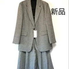 ツイードロングジャケット セットアップ