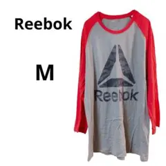 １点物✨️Reebok 長袖Tシャツ【 M 】グレー/レッド