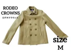 裏地おしゃれ❣️RODEO CROWNS Pコート ベージュ　Mサイズ