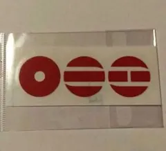 BTS アミボム用　転写　ステッカー　アリラン　ロゴのみ　赤
