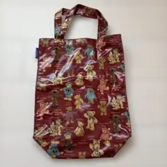 トートバック　レッド（赤）ベアー（熊）