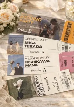 エスコートカード　結婚式　一枚80円〜　ウェディング｜高級紙使用