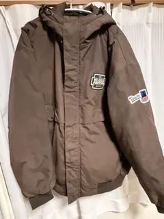 【XLARGE】TEAM XLARGE PUFFER JACKET ブラウン Lのサムネイル