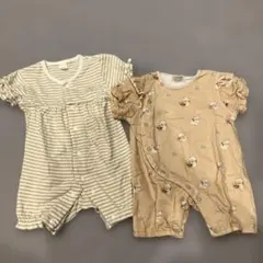 babyロンパース・カバーオール 2点セット