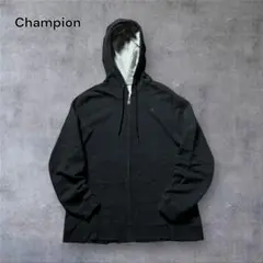【1770】Championフルジップアップパーカー刺繍ロゴノームコア無地Y2K