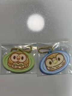 ポケピース　ポッチャマ　モクロー　おかしキーホルダー